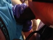 Sexy Nurse With Latex Gloves Gives Blow Job To Patient No COVID-19 6/16