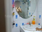 Thai girl taking a shower แอบถ่ายสาวอาบน้ำโดนจับได้ ก็เลยเย็ดกันเลยสงสัยจะเงี่ยน 2/16