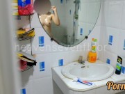 Thai girl taking a shower แอบถ่ายสาวอาบน้ำโดนจับได้ ก็เลยเย็ดกันเลยสงสัยจะเงี่ยน 4/16
