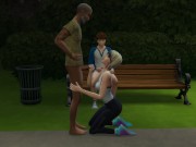 DDSims - Girlfriend shared at park with stranger - Sims 4 6/16