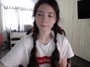 lovely girl have pink cute pussy (chaturbate：Sexy_b0rsch's ) 14/16