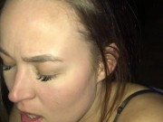 POV Blowjob on knees bent over Black frenchies SLUT 14/16