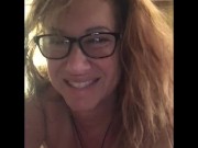 Cougar slow fucks dildo on a mirror oral anal fat natural wet pussy 12/16