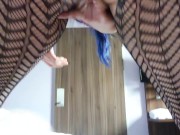 Standing Up Squirt like a Waterfall from Curvy Amateur Girl 3/16