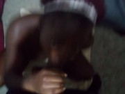 Hood Hoe Choked on the Dick and Got Mad but kept Deepthroating that Cock 13/16