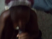 Hood Hoe Choked on the Dick and Got Mad but kept Deepthroating that Cock 14/16