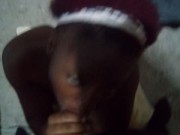 Hood Hoe Choked on the Dick and Got Mad but kept Deepthroating that Cock 4/16