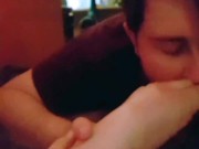 Foot Worship *Suck My Purple Painted Toes* 6/16