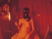 Курящая Русская сучка отсосала во сне, громко кончила и играла со спермой. 2/16