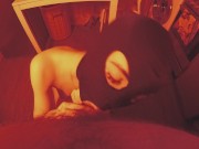 Курящая Русская сучка отсосала во сне, громко кончила и играла со спермой. 5/16