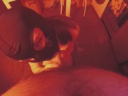 Курящая Русская сучка отсосала во сне, громко кончила и играла со спермой. 6/16