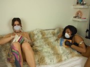 Bored Quarantine Girls Have Naughty Fun -KittyandTheWolf69 & Eboni Lovemore 3/16