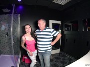 Old Guy Fuck Big Tits German Teen and Cum to Fast in Condom because nervous 2/16