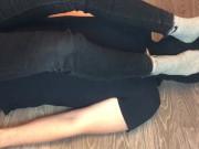 teen girl domination boy after walk with gray nike socks mistress femdom 12/16