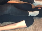 teen girl domination boy after walk with gray nike socks mistress femdom 16/16