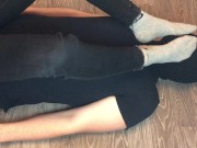 teen girl domination boy after walk with gray nike socks mistress femdom 6/16