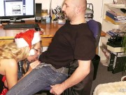 German Big Tits MILF Suprise Boss to Christmas with Anal Fuck 5/16