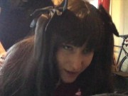 Giving Mr a Blowjob and getting fucked in my Rin Tohsaka Cosplay ^_^ 8/16
