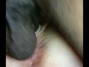 Amateur cuckhold slutwife lets me video her taking huge BBC 14/16