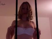 Sexy Blonde Passionate Striptease and Play Pussy - Hot Solo 1/16