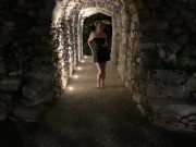 Busty Candy Alexa playing with her pussy in public park  4/16