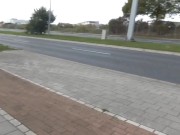 Public MEGAKRANK-SPERMA-LAUFSTEG an der Hauptstraße! 1/16