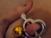 Surprised him home from work with my Heels and new Bells! 15/16