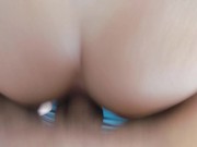 I grool as the old man fucks me with a buttplug, my lips grip his big dick! 15/16