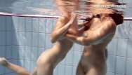 Supper lesbo - Swimming pool lesbo action with russian sluts