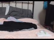 watch me masturbate & squirt through 3 layers of clothing LOL 14/16