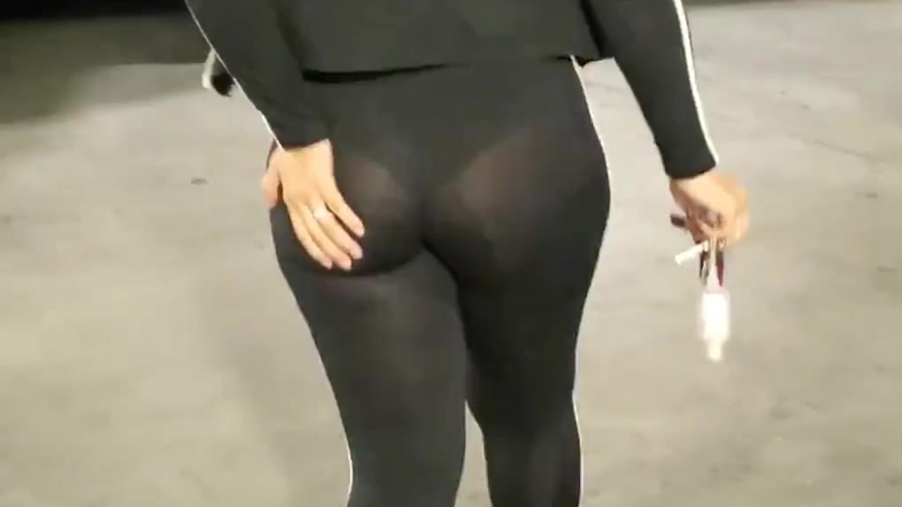 Candid Big Booty Wife in See Through Leggings - RedTube