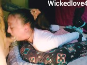 Tied up to take it slobbering belly facefuck for MESSY THROAT PIE 15/16