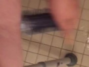 Mastubating in rehab bathroom with white paste in my pussy 10/16