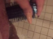 Mastubating in rehab bathroom with white paste in my pussy 13/16