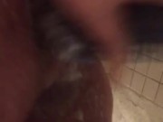 Mastubating in rehab bathroom with white paste in my pussy 14/16