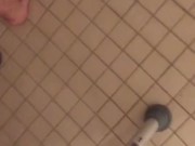 Mastubating in rehab bathroom with white paste in my pussy 3/16