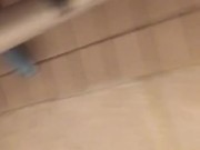 Mastubating in rehab bathroom with white paste in my pussy 8/16