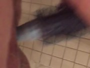 Mastubating in rehab bathroom with white paste in my pussy 9/16