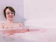 College GF teases you from her bath. 2/16