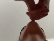 Blowjob turns into soft and sensual facefuck with cum on tounge 15/16