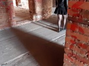 I AM FUCKING MY BOYFRIEND INTO THE ASS IN ABANDONED BUILDING (PEGGING) 1/16