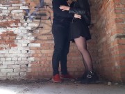 I AM FUCKING MY BOYFRIEND INTO THE ASS IN ABANDONED BUILDING (PEGGING) 4/16