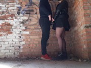 I AM FUCKING MY BOYFRIEND INTO THE ASS IN ABANDONED BUILDING (PEGGING) 5/16