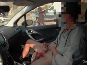 DICK FLASH CAR part 2. La troia infila la mano e mi fa godere 2/16