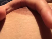 Sunbathing and playing with my boobs - cute nipples 10/16