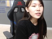 Mina Rocket's seductive riding with dildo and squirt at the end 9/16