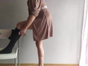 Polish milf playing with stockings and tihgts ..dirty talking 3/16