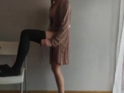 Polish milf playing with stockings and tihgts ..dirty talking 7/16
