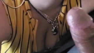 Babysitter white girl was bored so I gave her something to suck on ...