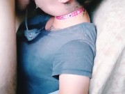 Facefucked against a chair for sloppy ORAL CREAMPIE #2